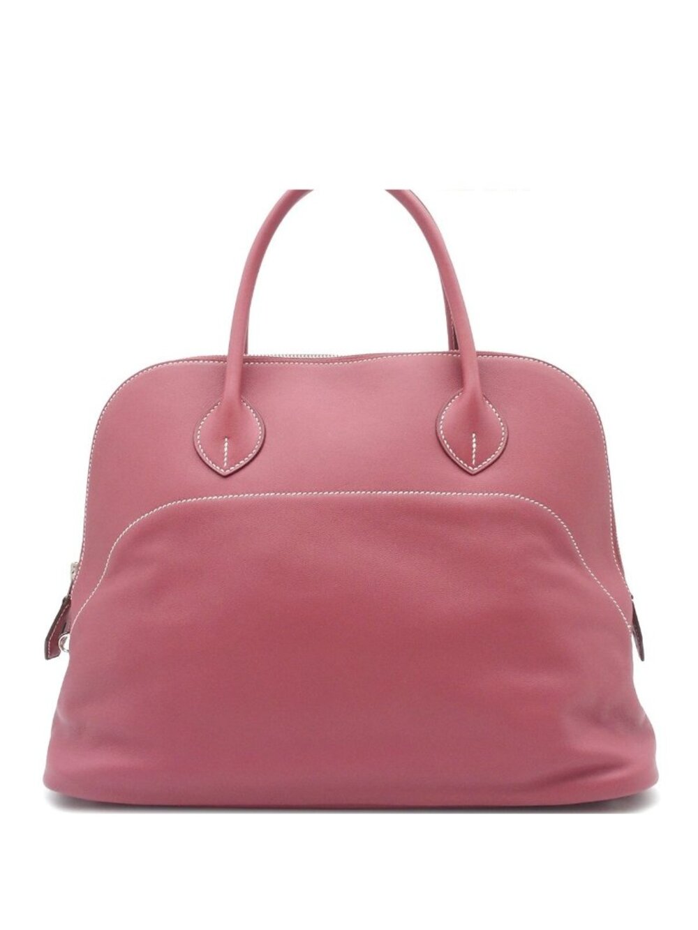 Hermes Bolide Rosewood Silver Sikkim Handbag